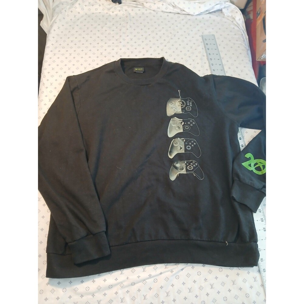 Xbox Series X Controller Crew Sweatshirt 20th Anniversary Black Sz XL Xtra Large
